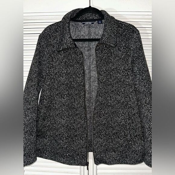 Lands End Women’s Zip‎ Polyester Knit Jacket Size L - Picture 3 of 8